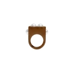 La DoubleJ Nefertiti Ring in Tortoiseshell | Rings | Coveti