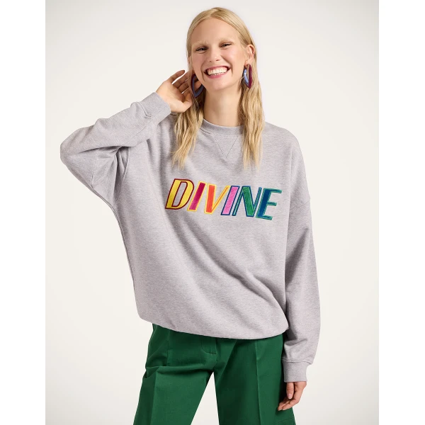 La DoubleJ Off Court Sweatshirt in Divine Grey | Hoodies | Coveti