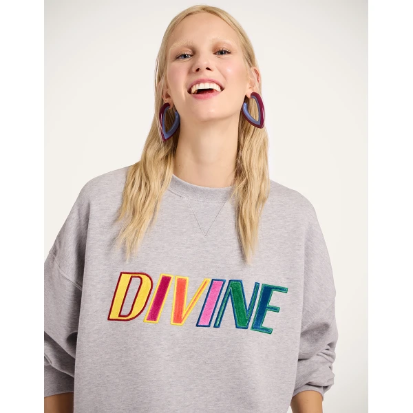 La DoubleJ Off Court Sweatshirt in Divine Grey | Hoodies | Coveti