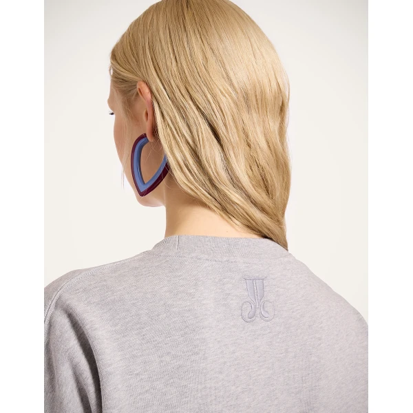 La DoubleJ Off Court Sweatshirt in Divine Grey | Hoodies | Coveti