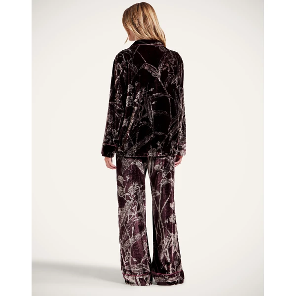 La DoubleJ Pajama Pants in Bamboo Burgundy | Pants | Coveti