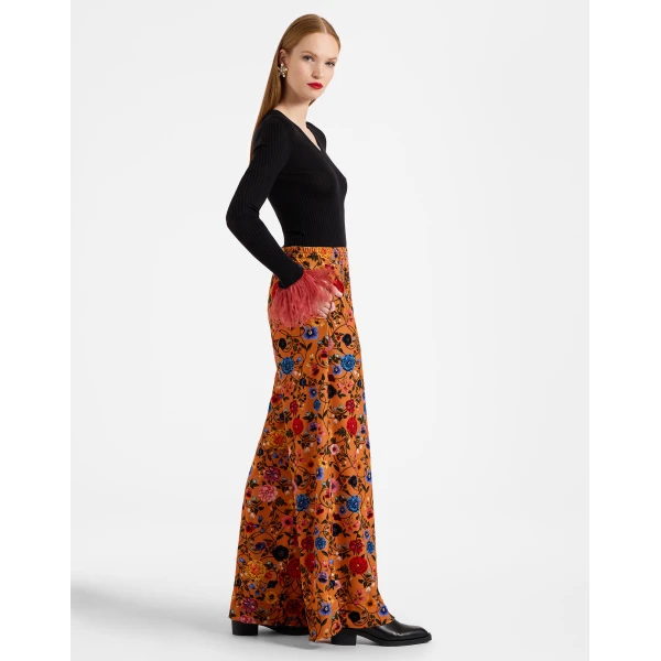 La DoubleJ Palazzo Pants in Botticelli Rust | Wide leg pants | Coveti