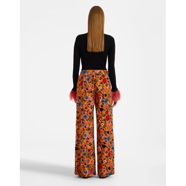 La DoubleJ Palazzo Pants in Botticelli Rust | Wide leg pants | Coveti