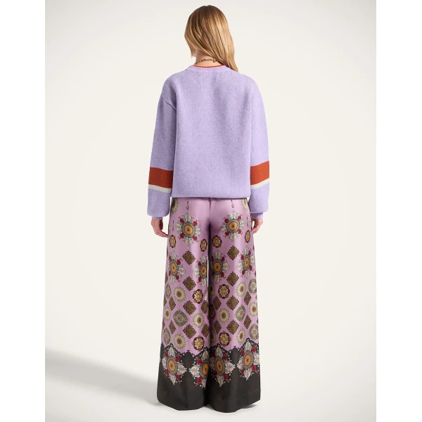 La DoubleJ Palazzo Pants in Nucleus Dusty Pink, view 3