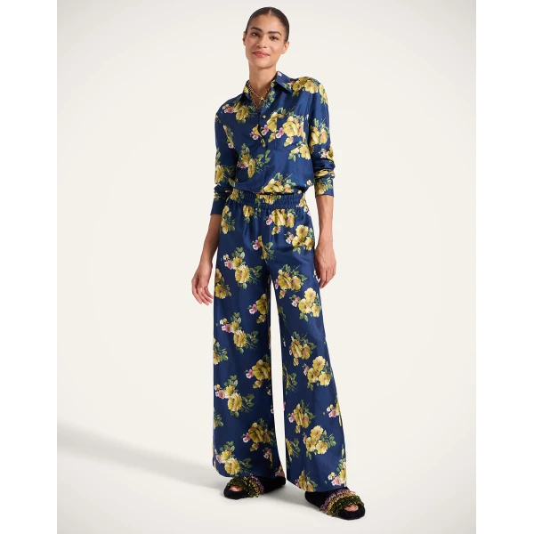 La DoubleJ Palazzo Pants in Riptide Midnight Blue | Wide leg pants | Coveti