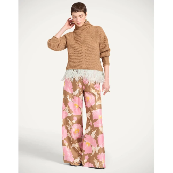 La DoubleJ Palazzo Pants in Sylph Khaki, view 2