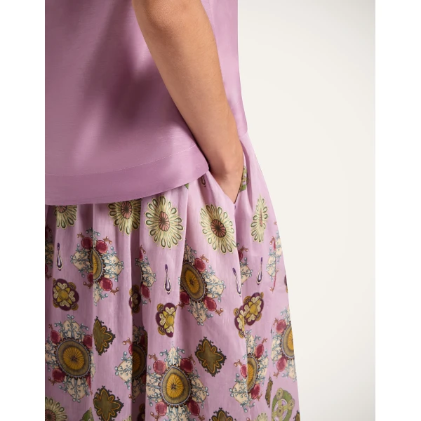 La DoubleJ Palme D’Or Skirt in Nucleus Dusty Pink, view 6