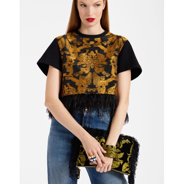 La DoubleJ Party Pochette in Cherubs Black, view 5