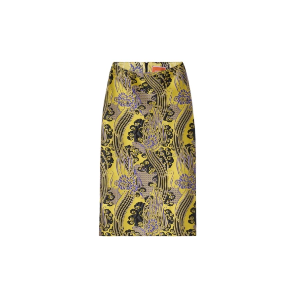La DoubleJ Pencil Skirt in Atlantis Yellow