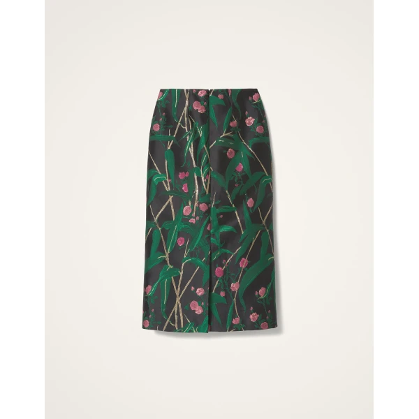 La DoubleJ Pencil Skirt in Bamboo Black, view 5