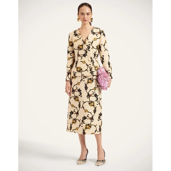 La DoubleJ Pencil Skirt in Buttercup White | Pencil Skirts | Coveti