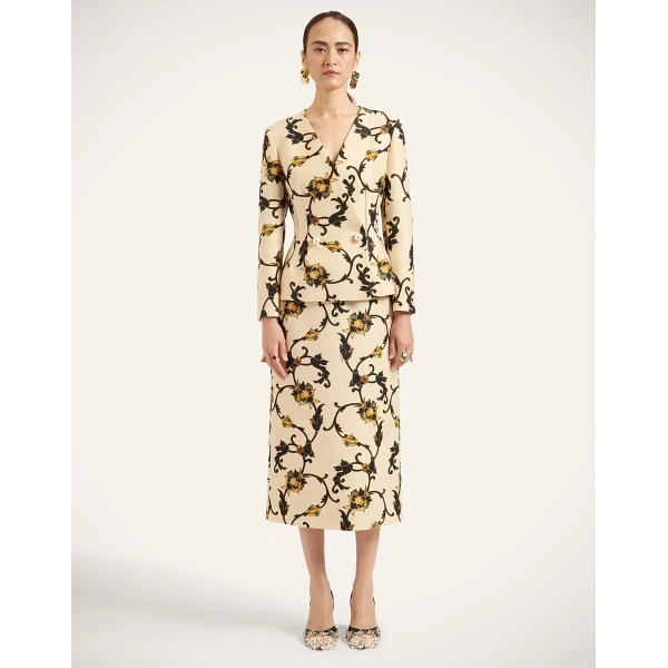 La DoubleJ Pencil Skirt in Buttercup White | Pencil Skirts | Coveti