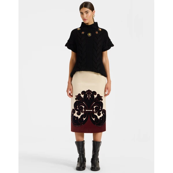 La DoubleJ Pencil Skirt in Corsini Cream | Pencil Skirts | Coveti