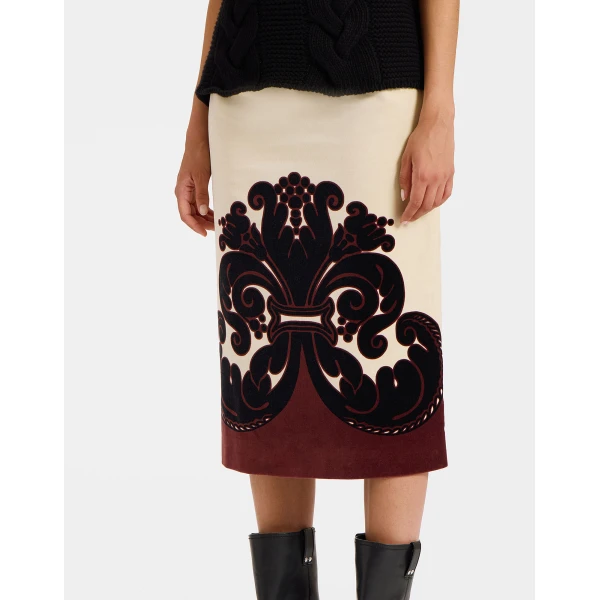 La DoubleJ Pencil Skirt in Corsini Cream | Pencil Skirts | Coveti