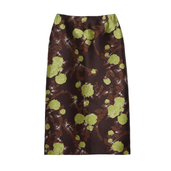 La DoubleJ Pencil Skirt in Devon Brown at Coveti