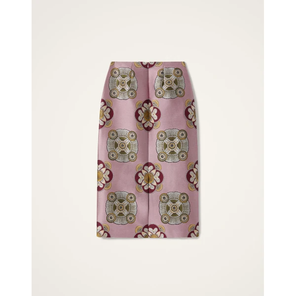 La DoubleJ Pencil Skirt in Nucleus Dusty Pink, view 6