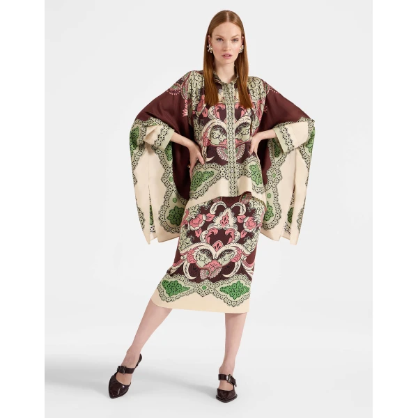 La DoubleJ Pencil Skirt in Portal Brown | Pencil Skirts | Coveti