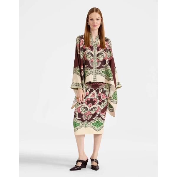 La DoubleJ Pencil Skirt in Portal Brown | Pencil Skirts | Coveti