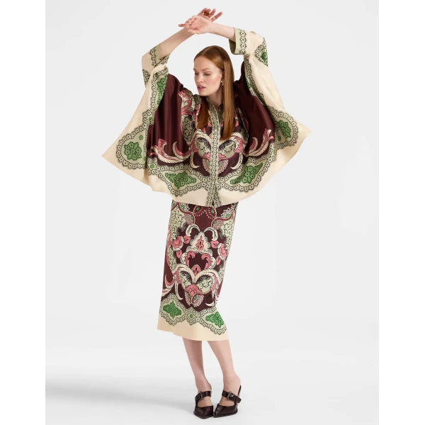 La DoubleJ Pencil Skirt in Portal Brown | Pencil Skirts | Coveti