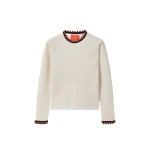 La DoubleJ Picket Crew Neck in Ecru | Sweaters | Coveti