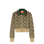 La DoubleJ Picture Cardigan in Bicolor Black & Beige | Cardigan | Coveti
