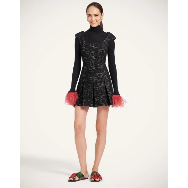 La DoubleJ Pixie Dress in Bicolor Black at Coveti