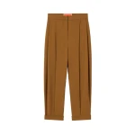 La DoubleJ Pleated Pants in Tobacco at Coveti