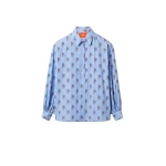 La DoubleJ Poet Shirt in Gryphos Light Blue | Shirts | Coveti