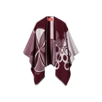La DoubleJ Poncho in Eclipse Burgundy at Coveti
