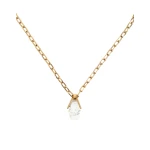 La DoubleJ Portal Necklace in 24K Gold Plate & Howlite at Coveti