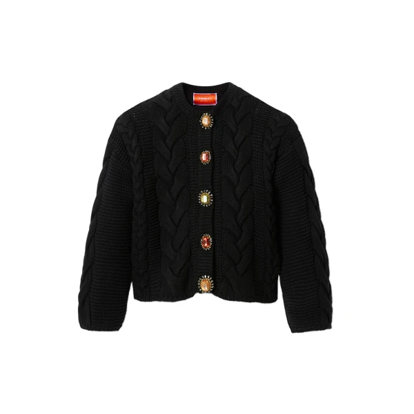 La DoubleJ Portrait Cardigan in Black