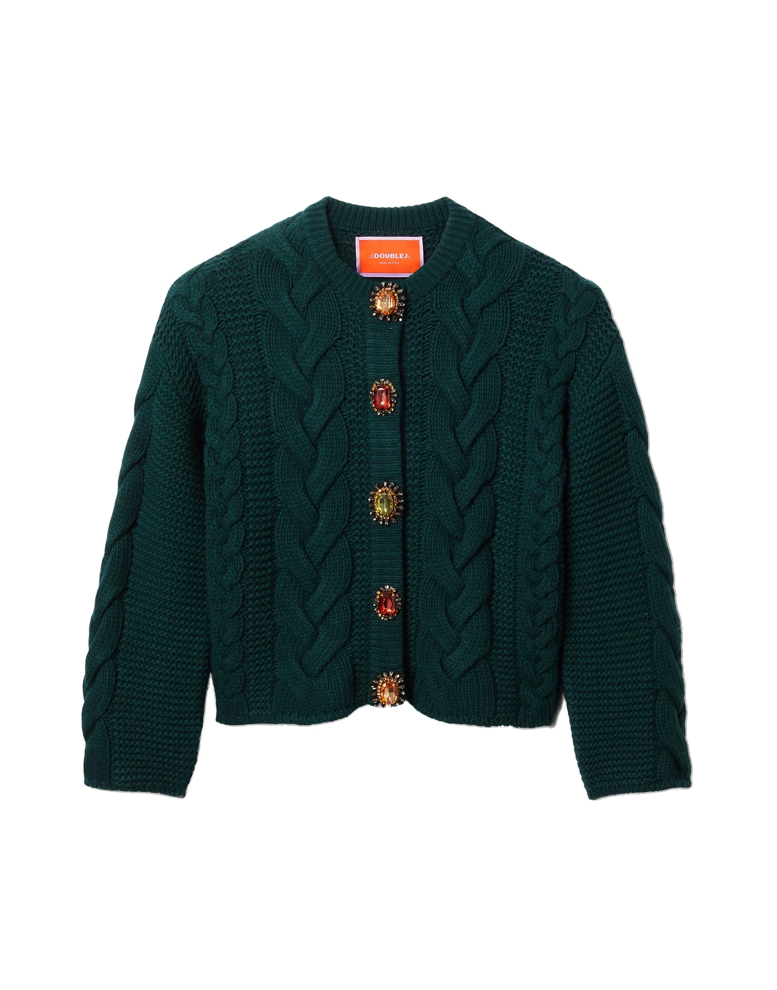 La DoubleJ Portrait Cardigan in Green La DoubleJ Portrait Cardigan in Green