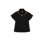 La DoubleJ Portrait Top in Black