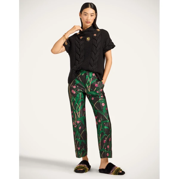 La DoubleJ Portrait Top in Black, view 4