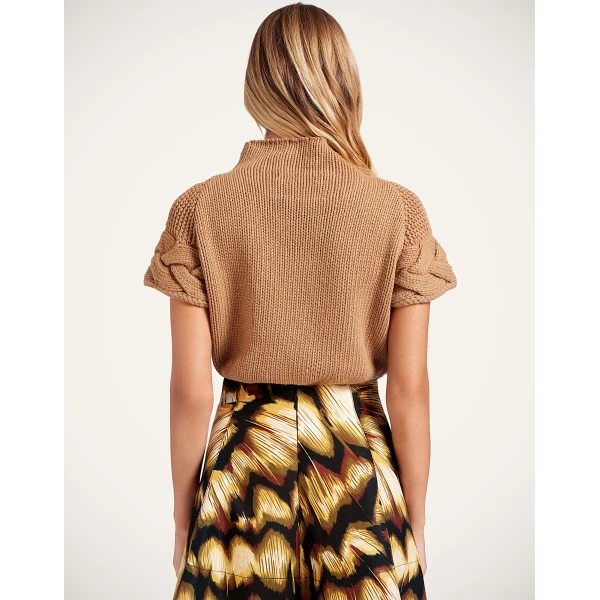 La DoubleJ Portrait Top in Brown, view 3