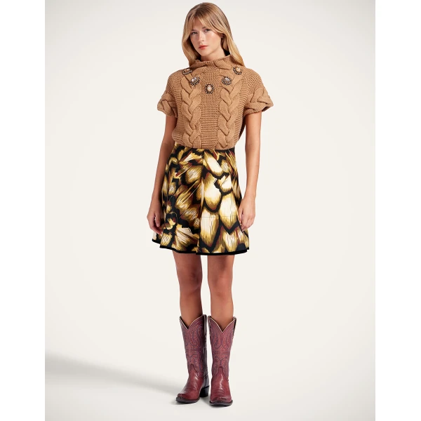 La DoubleJ Portrait Top in Brown, view 5