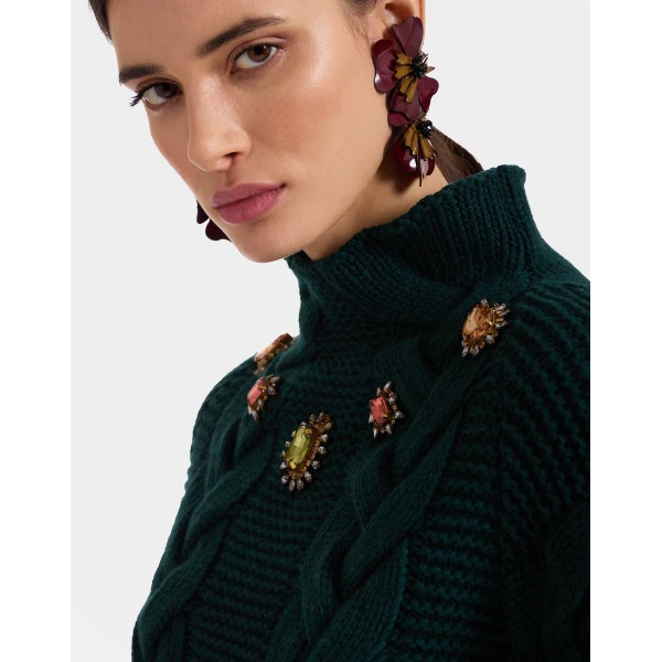 La DoubleJ Portrait Top in Green, view 4