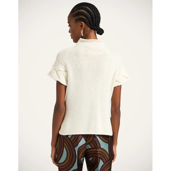 La DoubleJ Portrait Top in Ivory, view 3