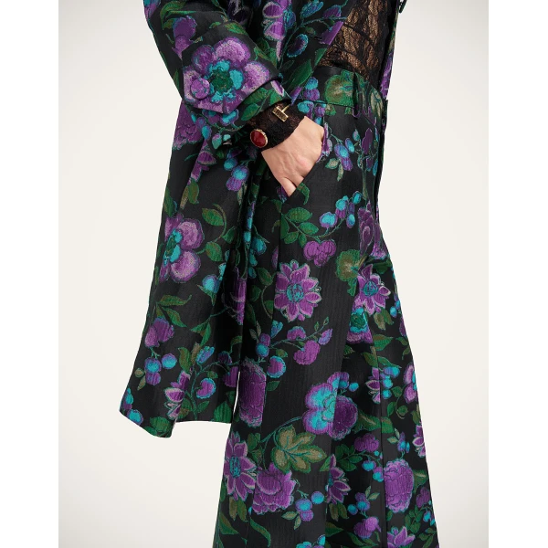 La DoubleJ Precious Coat in Botanical Black, view 6
