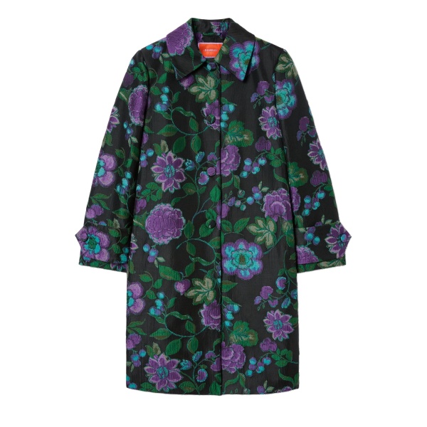 Precious Coat in Botanical Black