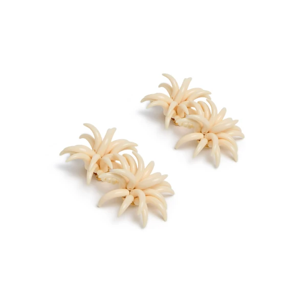 La DoubleJ Primavera Earrings in Ivory, view 2