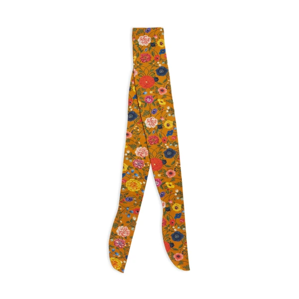La DoubleJ Printed Tights in Botticelli Rust at Coveti
