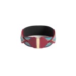 La DoubleJ Rainbow Belt in Color Block Burgundy at Coveti