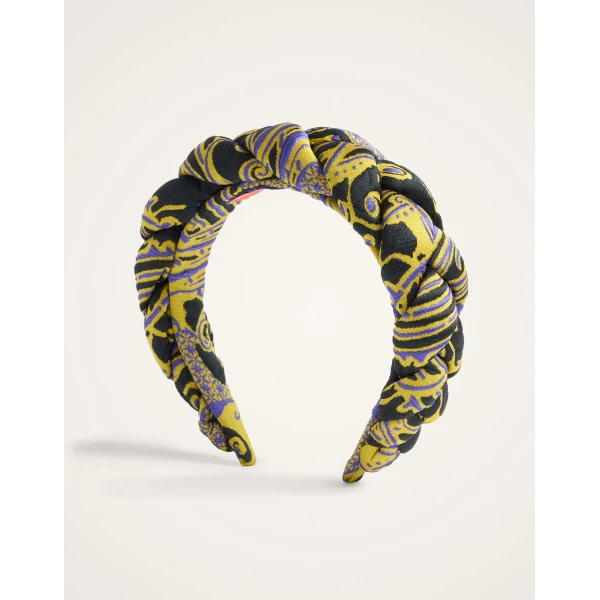 La DoubleJ Rapunzel Headband in Atlantis Yellow, view 3
