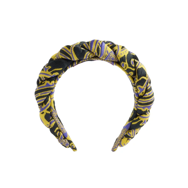 La DoubleJ Rapunzel Headband in Atlantis Yellow at Coveti