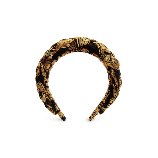 La DoubleJ Rapunzel Headband in Cherubs Black, view 2