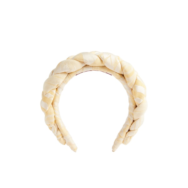 La DoubleJ Rapunzel Headband in Iris Yellow at Coveti