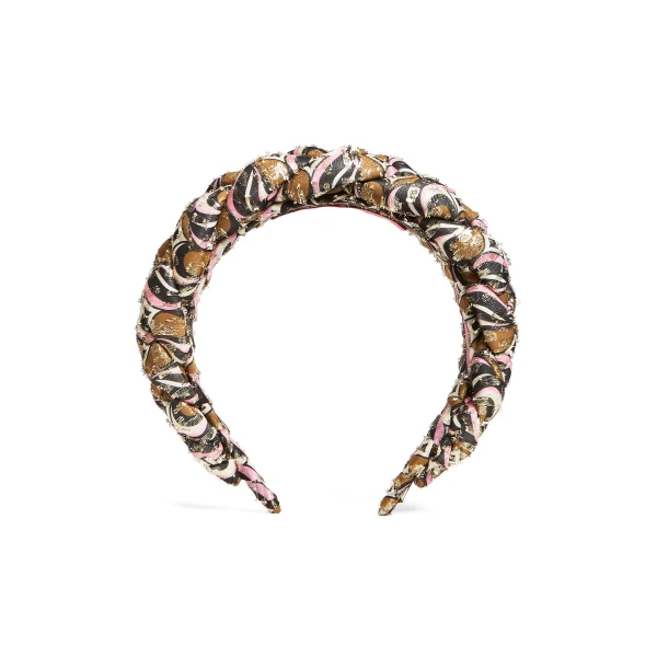 La DoubleJ Rapunzel Headband in Jive Pink at Coveti