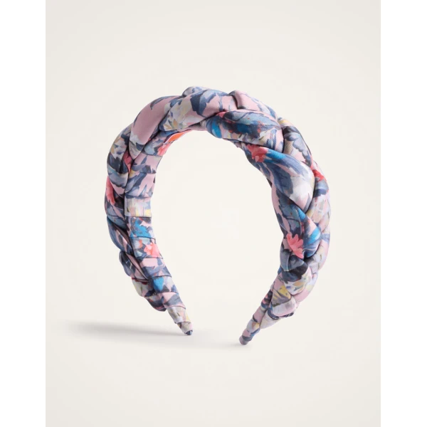 La DoubleJ Rapunzel Headband in Mini Tropicana Mauve, view 3