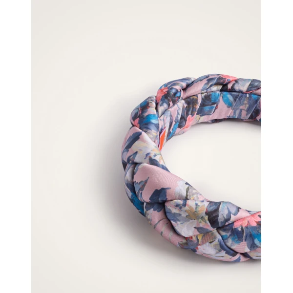 La DoubleJ Rapunzel Headband in Mini Tropicana Mauve, view 4